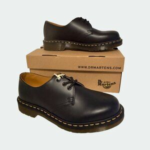 NEW Dr Martens Women Leather Derby Shoes Sz 8 AirWair Sole Y2K Goth Moto Biker